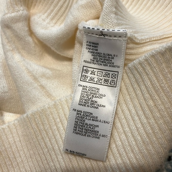 Forever 21 Boyfriend V-Neck Cream Cardigan - Picture 14 of 14